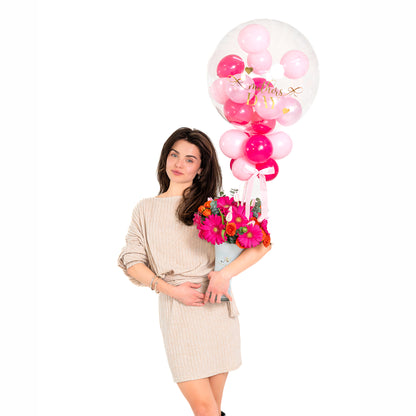 Luxury Mother’s Day flower balloon arrangement in Toronto