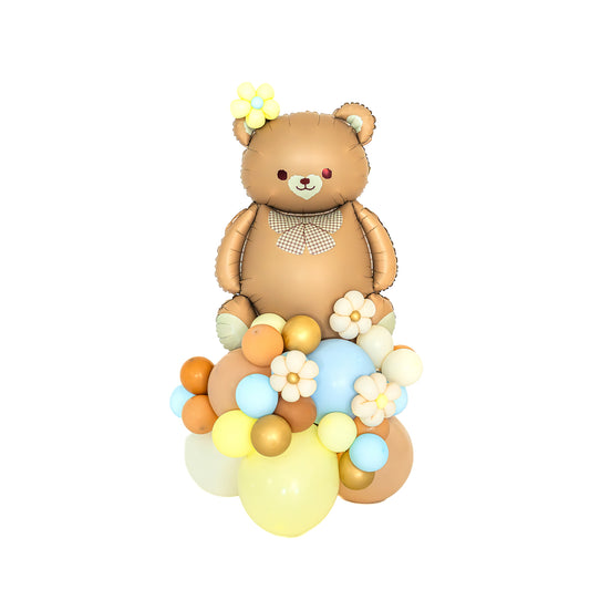 Teddy Bear balloons Toronto birthday hug arrangement by Wooow Balloons