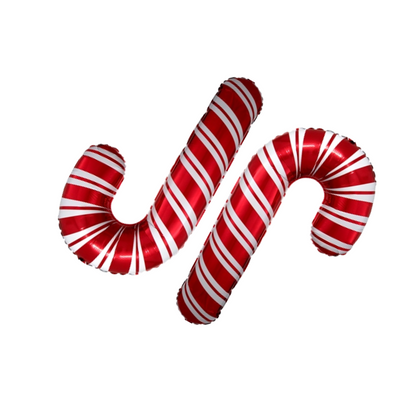 Candy Cane Balloon – 32-inch helium-filled festive balloon with weight and transport bag