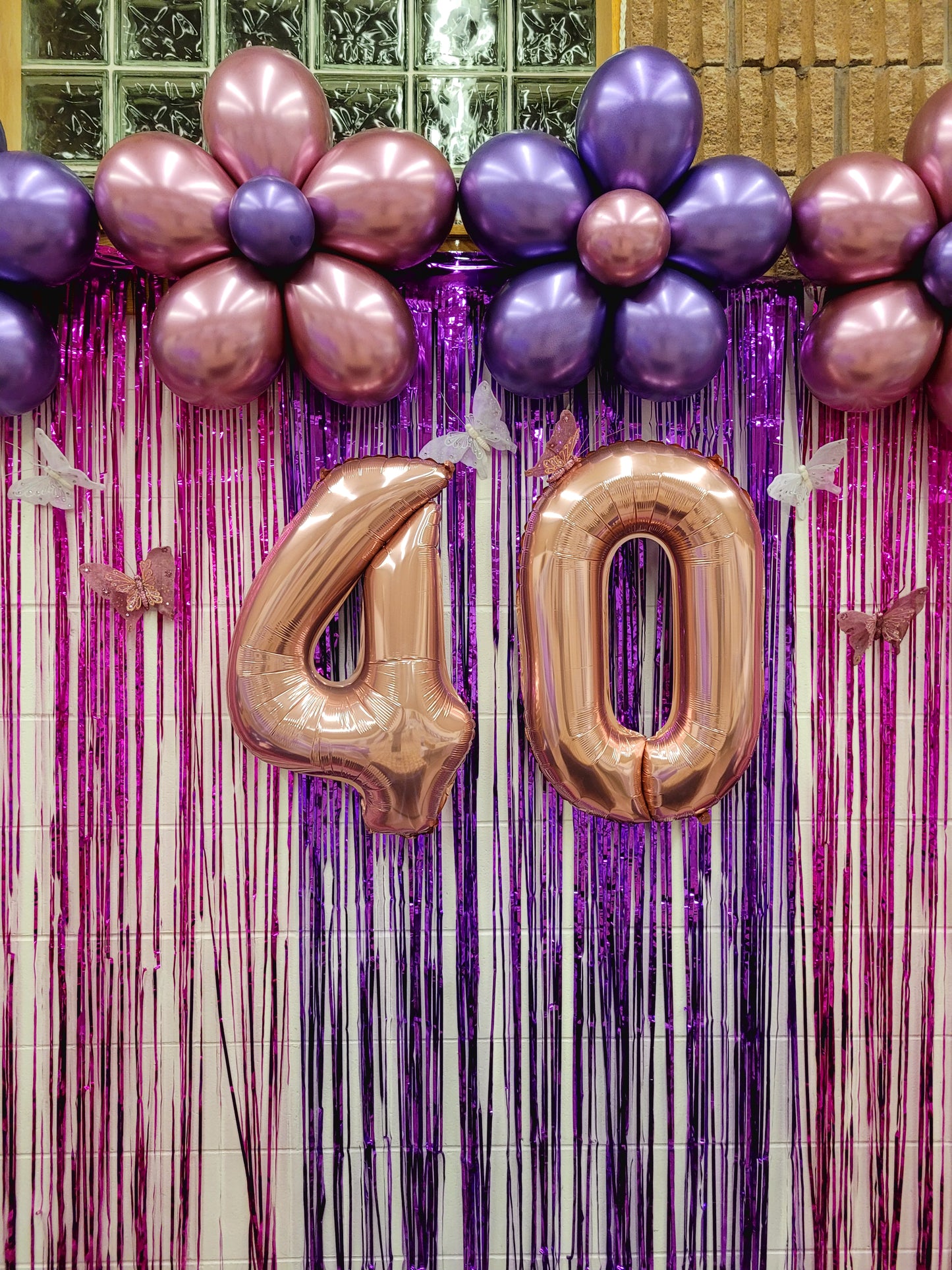 Colorful Balloon Flowers with Five Petals and a Center Balloon