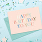 Handwritten Card – Personalized birthday card with custom message