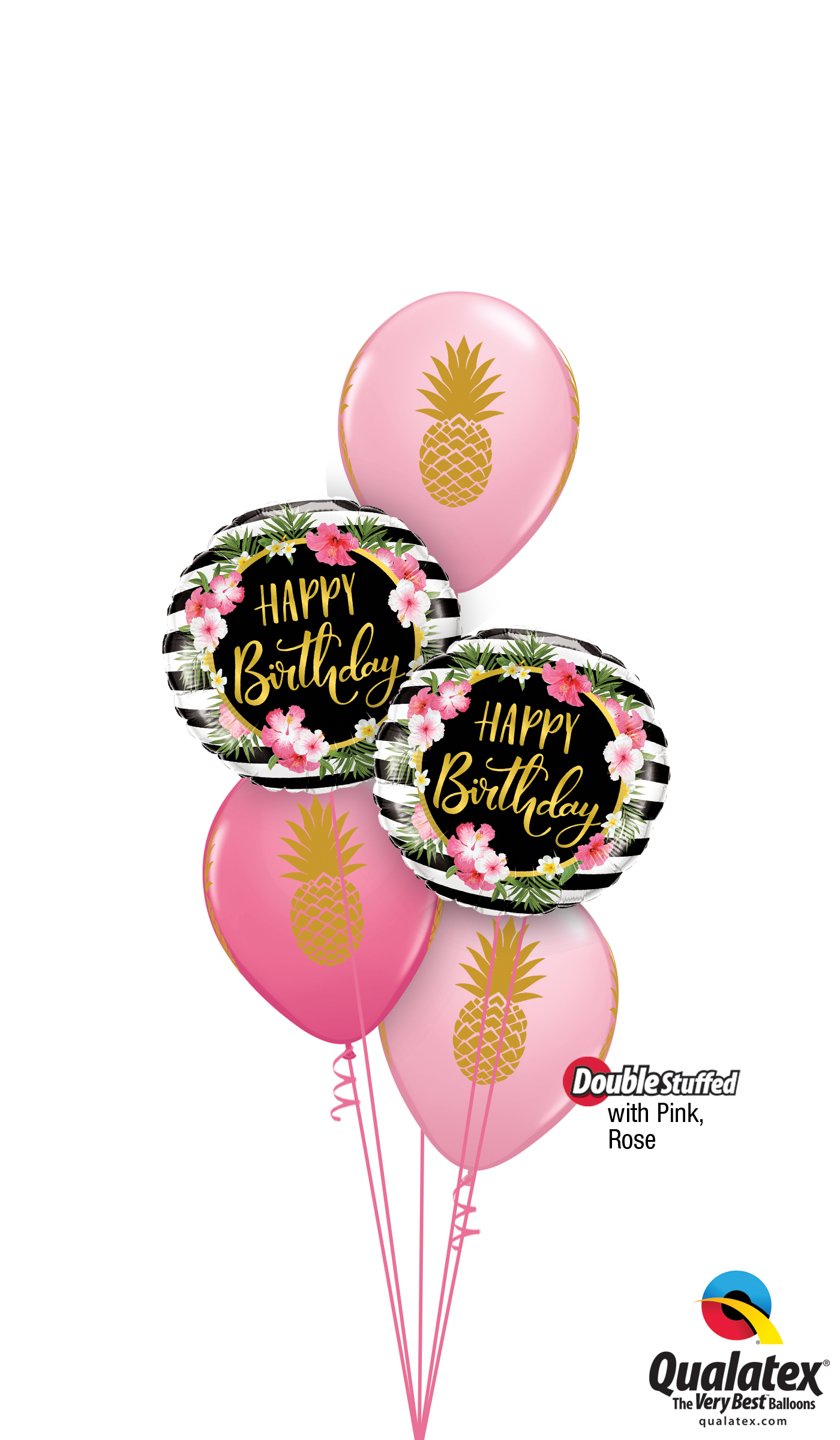  Little HBD Bouquet with foil and latex balloons, perfect for birthday celebrations.