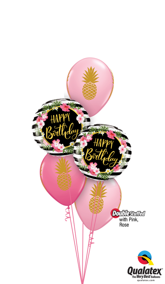  Little HBD Bouquet with foil and latex balloons, perfect for birthday celebrations.