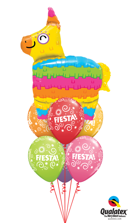 Mexican Balloon Bouquet with a super shape and six helium-filled balloons.