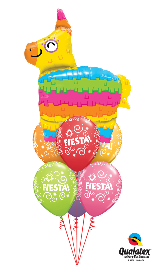Mexican Balloon Bouquet with a super shape and six helium-filled balloons.