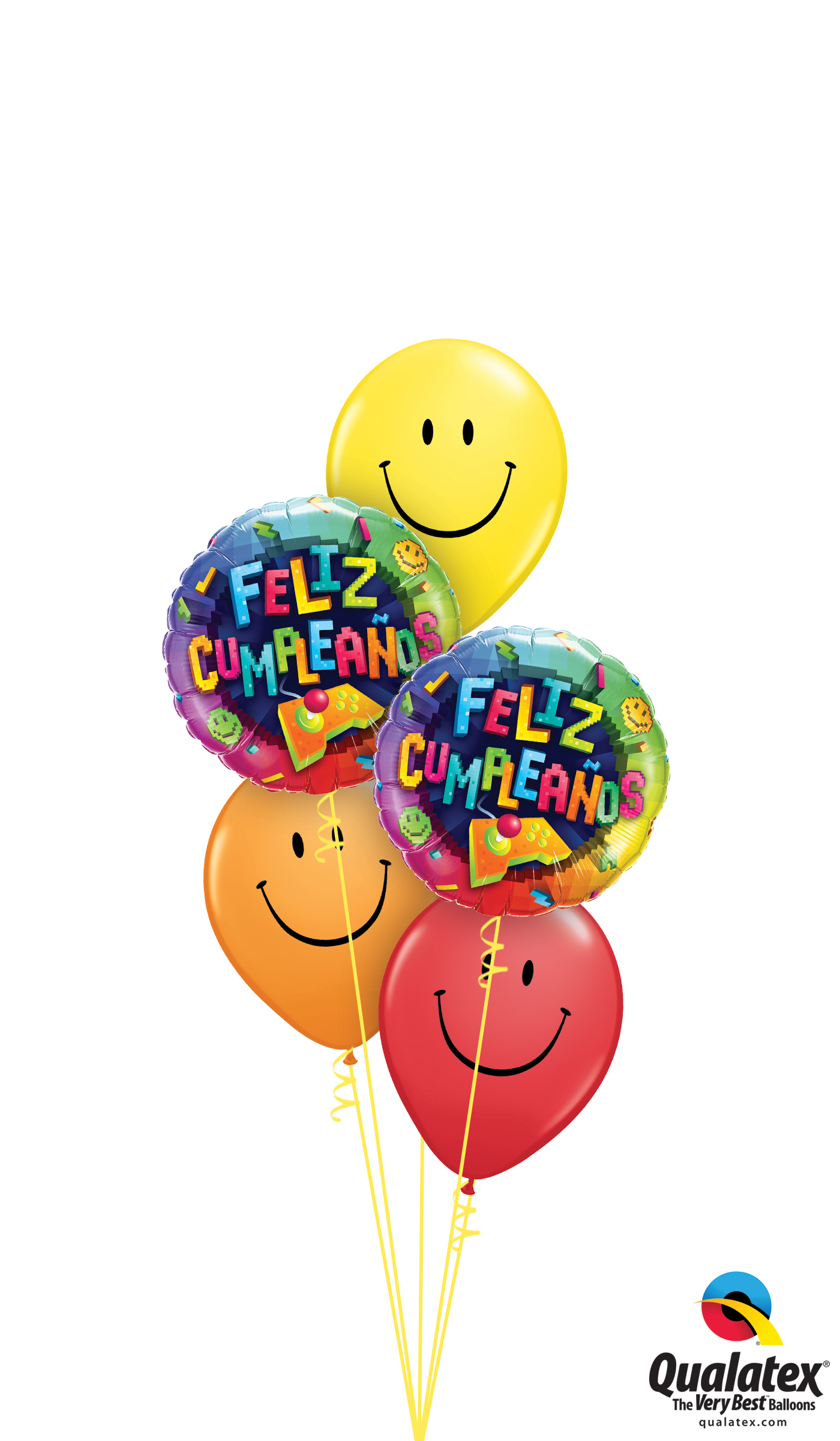 Vibrant Tie-Dye Balloons Bouquet with foil and latex balloons.