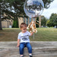 Custom Message Bobo Balloon Toronto personalized clear balloon gift handmade by Wooow Balloons